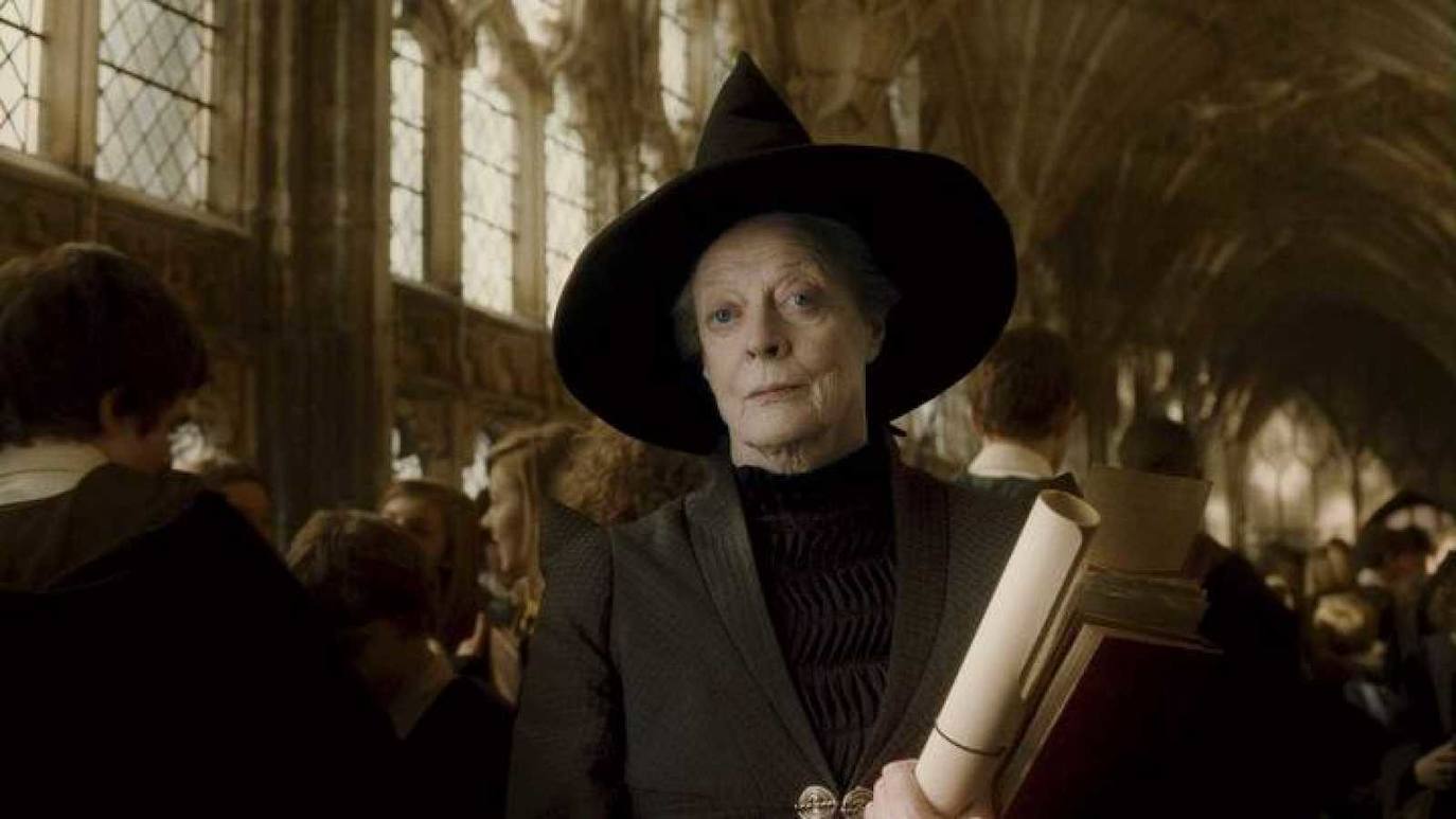 8.- Maggie Smith interpretó a la profesora Minerva McGonagall.