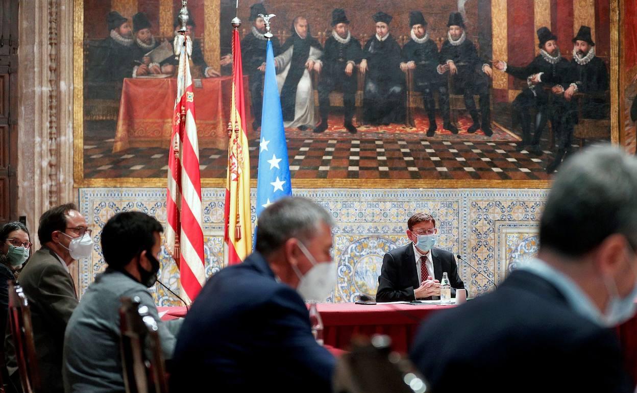 Reunión del pleno del Consell extraordinario, el pasado lunes 