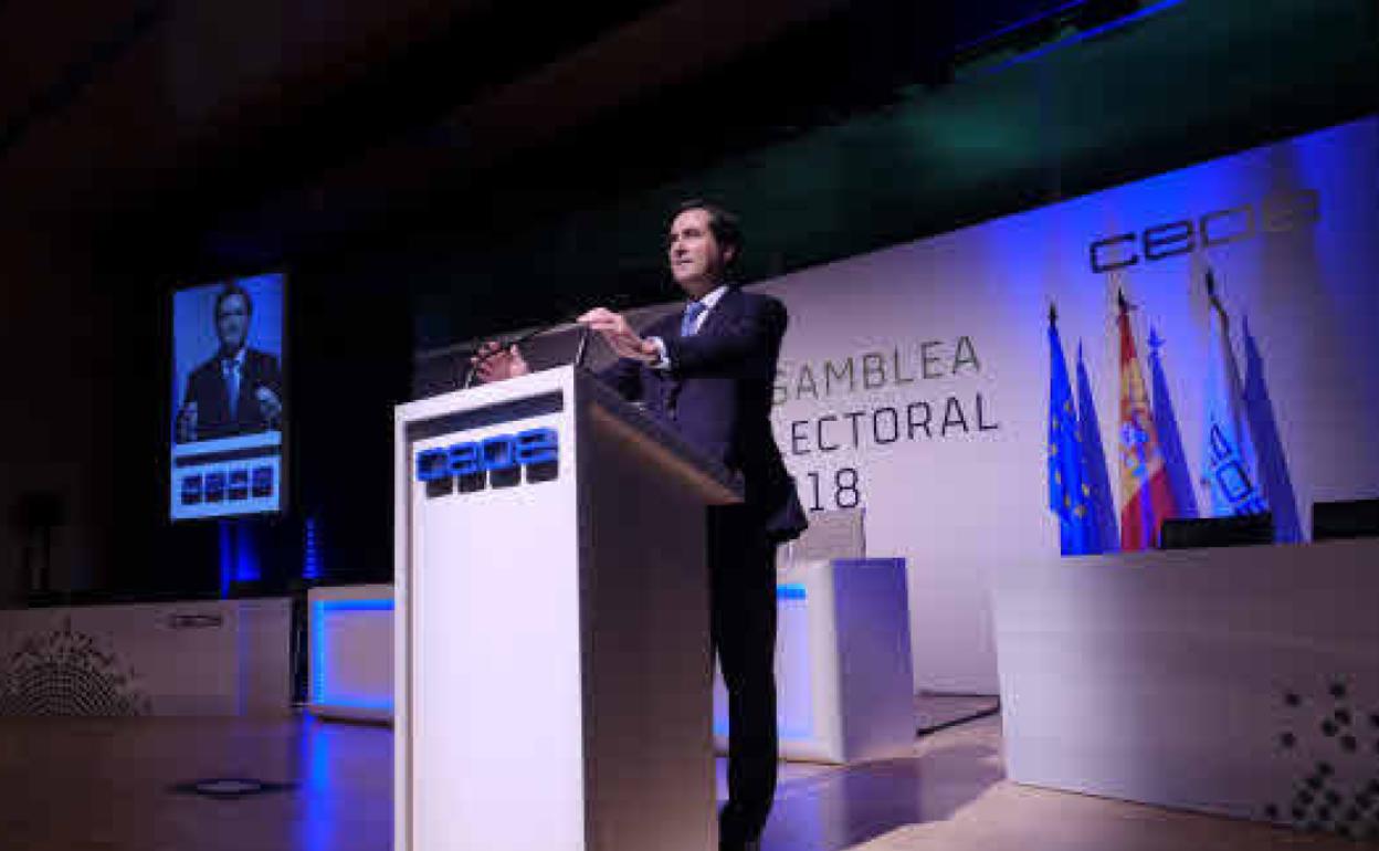 El presidente de la CEOE, Antonio Garamendi.