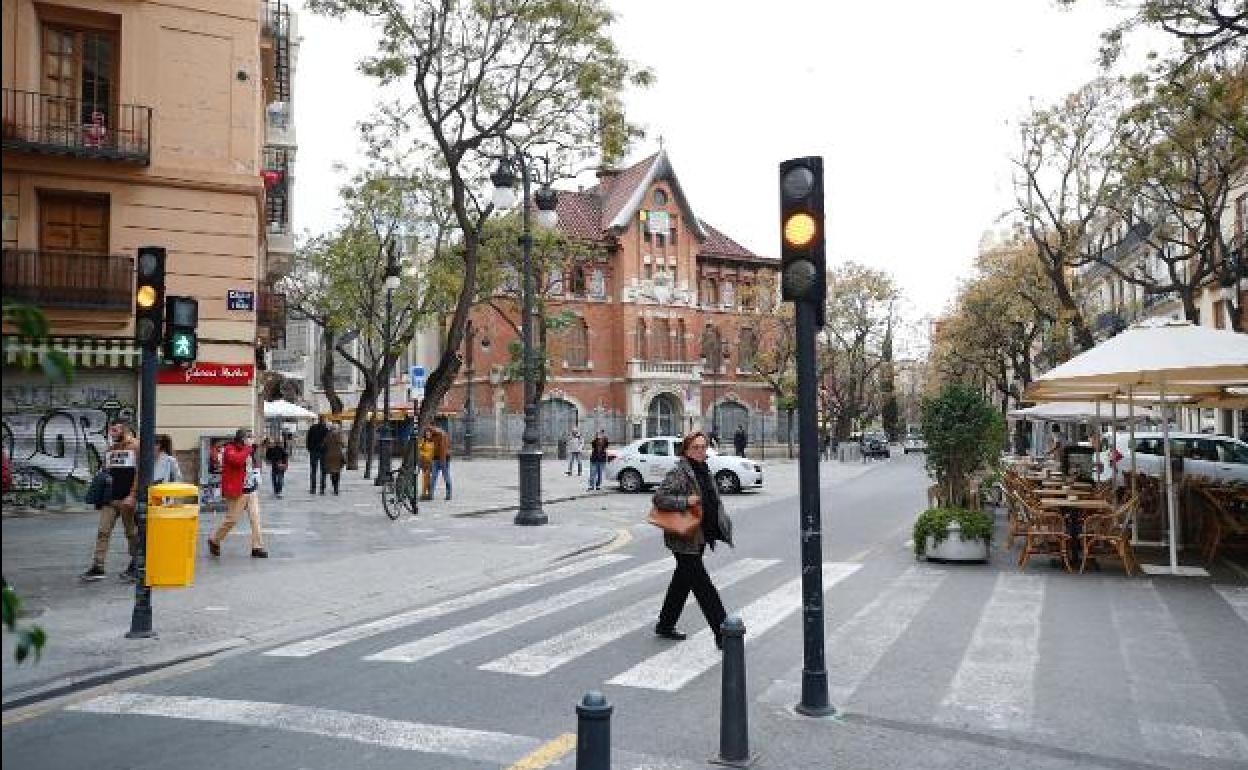 La plaza del Mercado, donde se instalará una de las cámaras, en una foto de archivo.