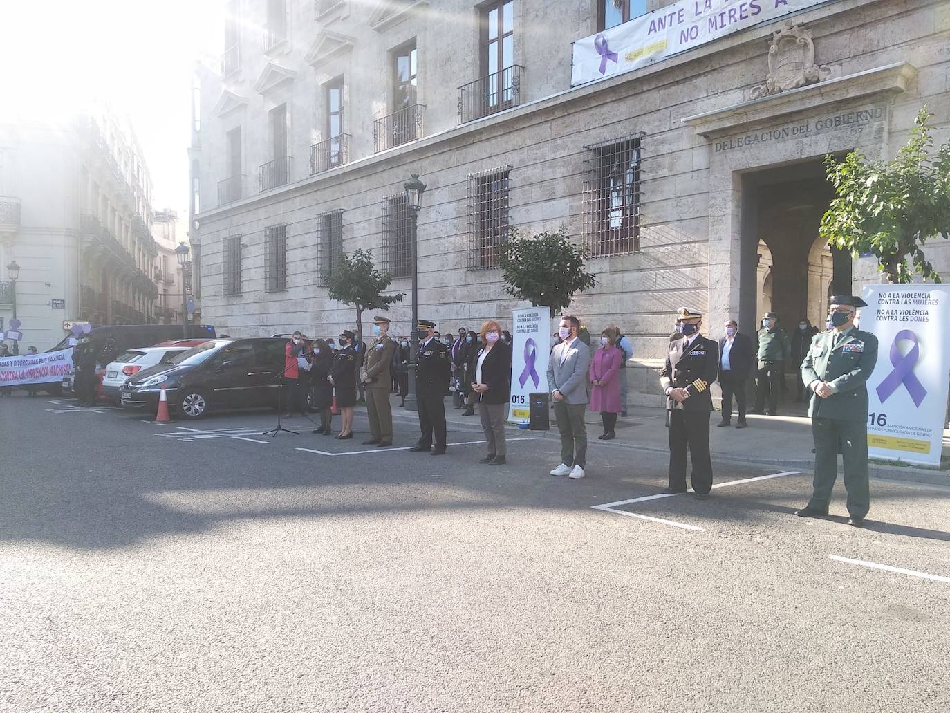 Fotos: Concentración en Valencia por el Día Internacional de la Eliminación de la Violencia contra la Mujer 2020