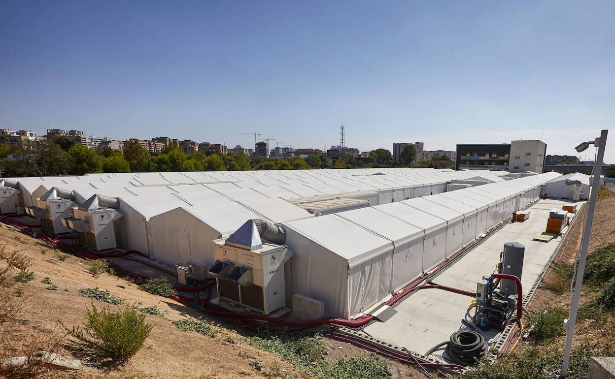 Hospital de campaña en La Fe de Valencia