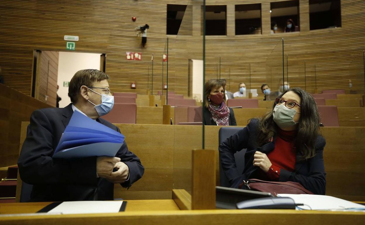 Puig y Oltra pactan una cita que escenifique el final del mayor cisma en el Botánico