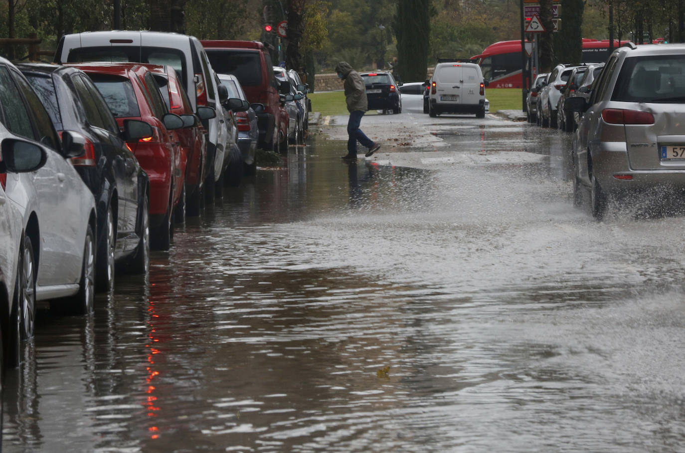 Lluvia en Valencia.