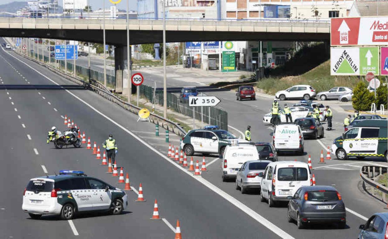 Control de la Guardia Civil.