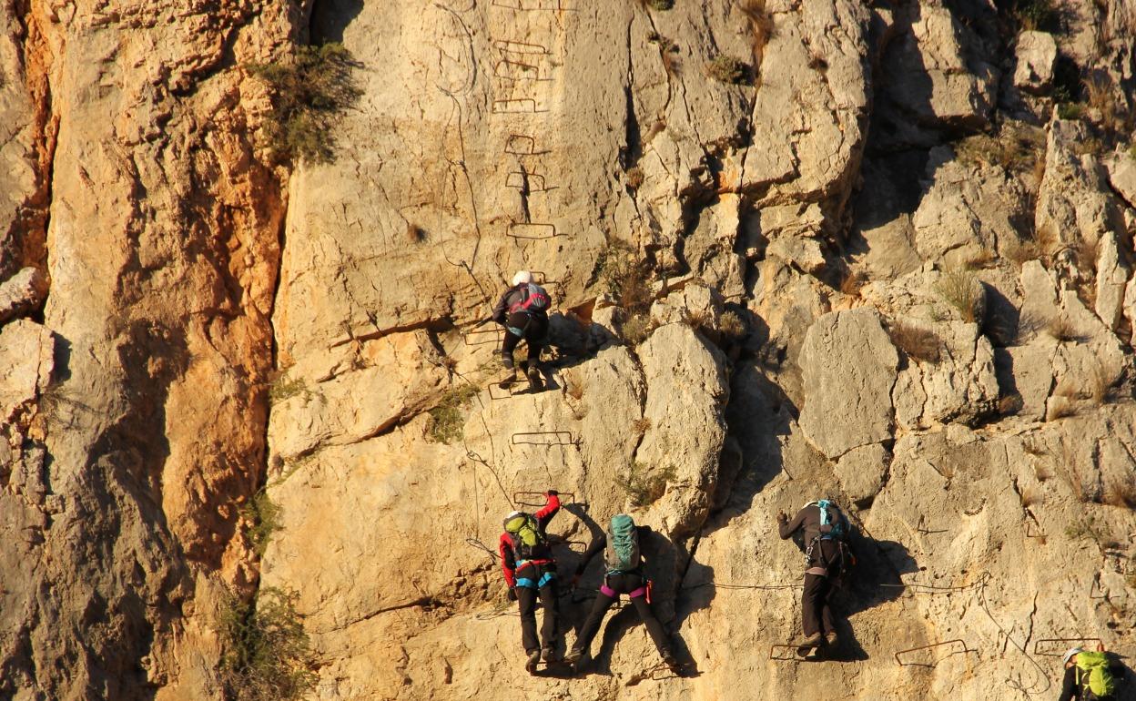 Vía ferrata Les Marujes de Tavernes. 