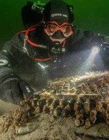 Imagen secundaria 2 - Máquina Enigma | Encuentran una máquina Enigma en el fondo del mar Báltico