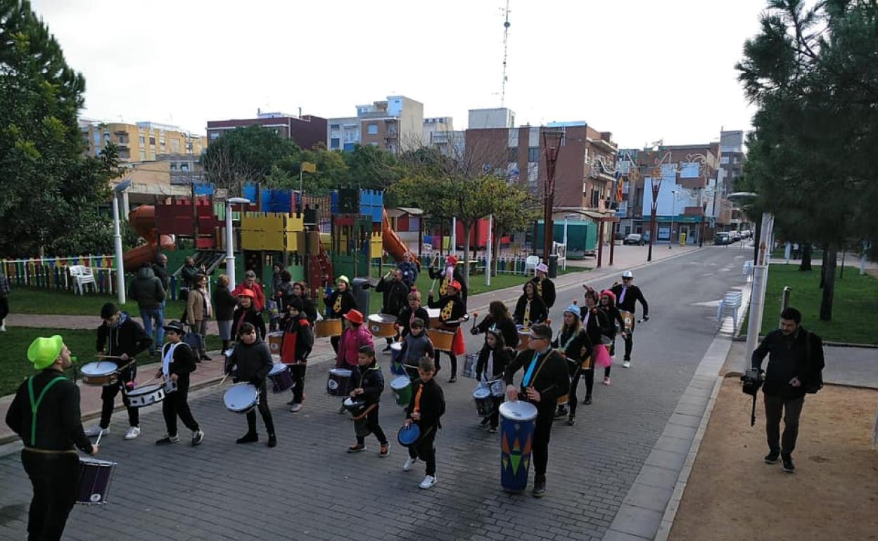 La batucada por las calles será la única actividad que no será estática.  