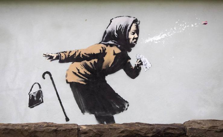 Banksy sorprende con un nuevo mural 