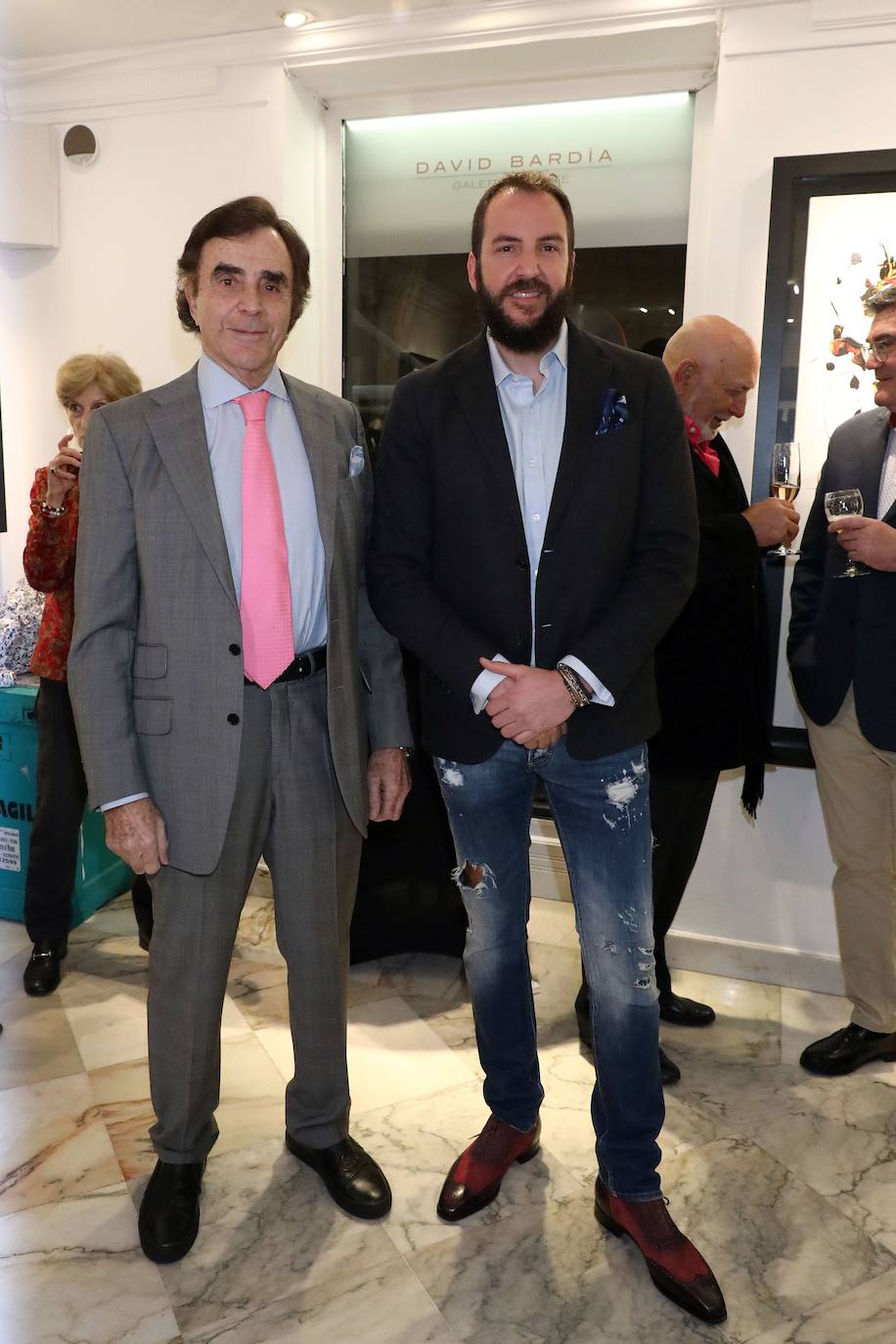 Manolo Segura (i), padre biológico de Borja Thyssen (d), falleció a los 77 años después de luchar contra un cáncer desde hacía algunos años.