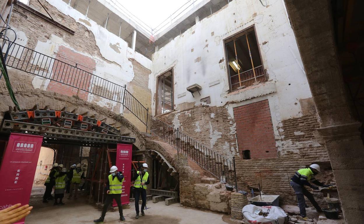 El palacio de Valeriola, sede del Centro de Arte Hortensia Herrero, esta misma mañana. 