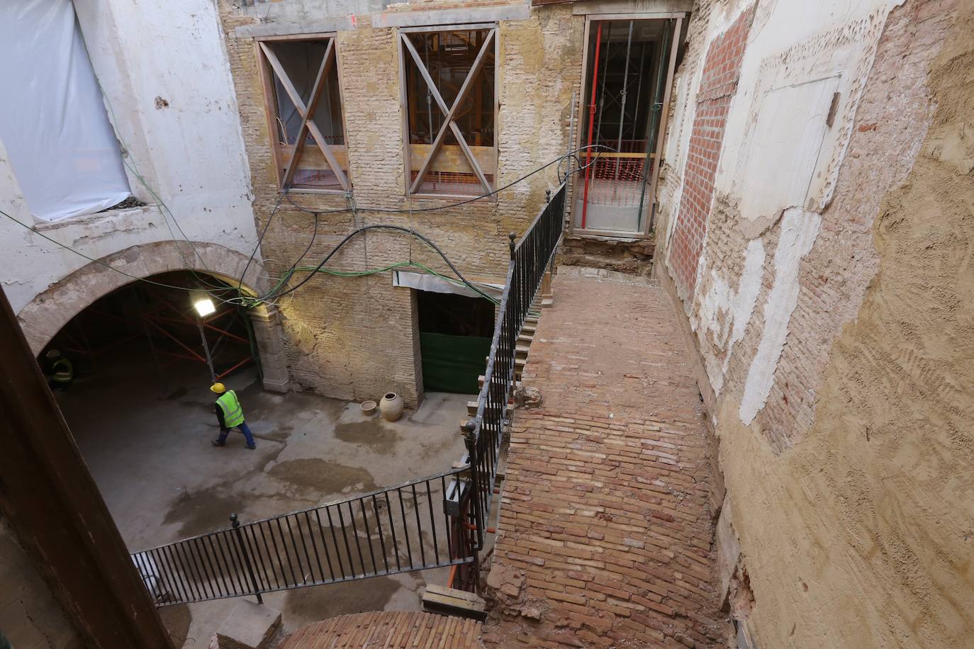 Fotos: Así avanzan las obras de rehabilitación del Palacio de Valeriola, sede del Centro de Arte Hortensia Herrero