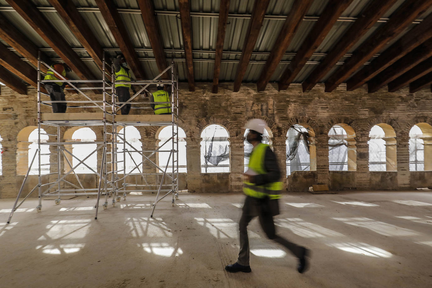 Fotos: Así avanzan las obras de rehabilitación del Palacio de Valeriola, sede del Centro de Arte Hortensia Herrero