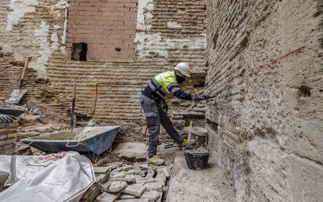 Fotos: Así avanzan las obras de rehabilitación del Palacio de Valeriola, sede del Centro de Arte Hortensia Herrero