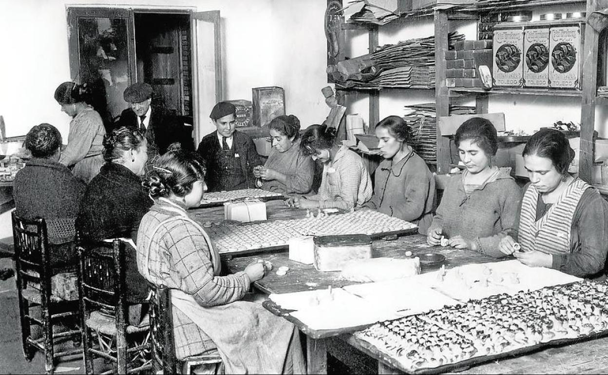 Fábrica de mazapán en Toledo. 