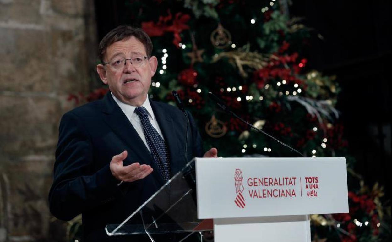 El president de la Generalitat, Ximo Puig, anuncia las nuevas medidas de Navidad.