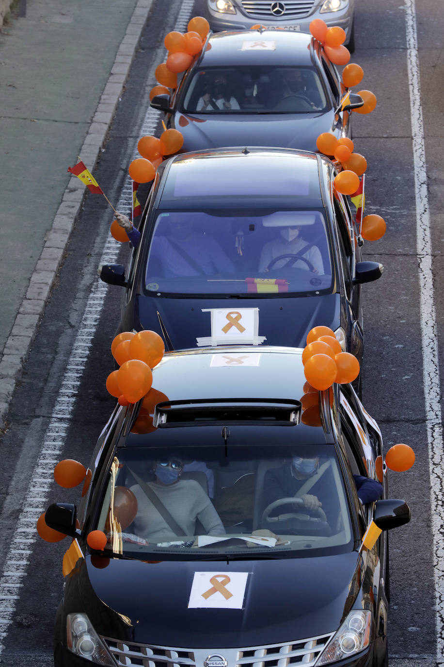 La manifestación en coche contra la Lomloe recorre algunas de las principales vías de Valencia. La protesta, impulsada a nivel nacional por la plataforma 'Concertados', reúne a los detractores de la Ley Celaá en un recorrido iniciado en el paseo de la Alameda y que atraviesa las Grandes Vías, el paseo de la Pechina, las calles Blanquerías, Conde de Trenor, Pintor López y Paseo Ciudadela y el puente de las Flores