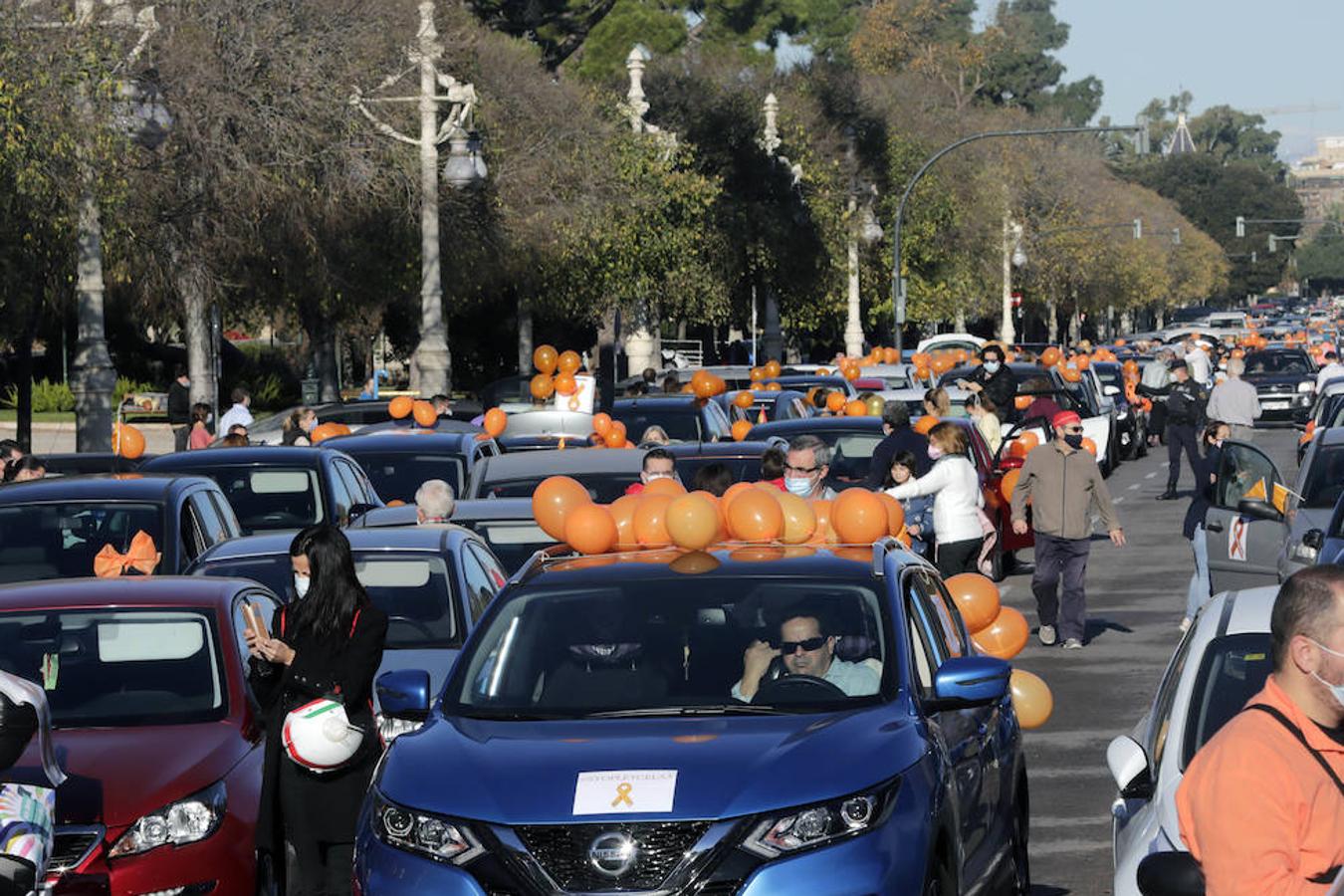 Fotos: Protesta en coche contra la Ley Celaá en Valencia