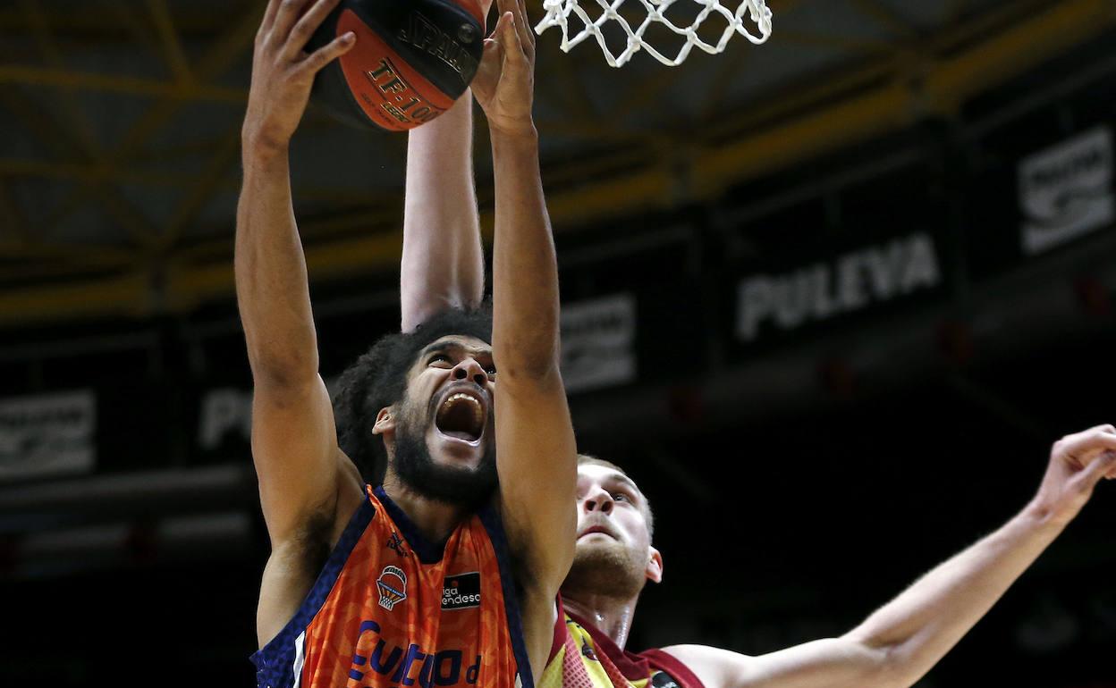 Labeyrie, durante el partido ante el Casademont Zaragoza en la Liga Endesa. 