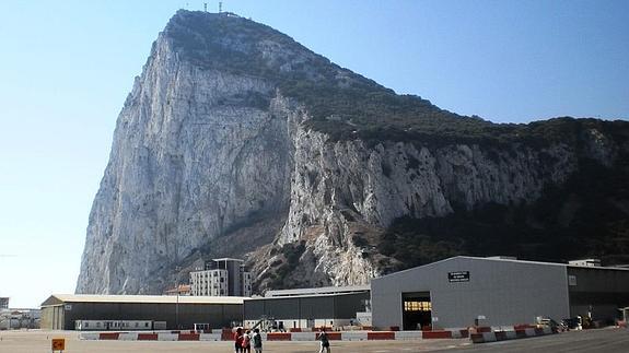 Vista del peñón de Gibraltar. 