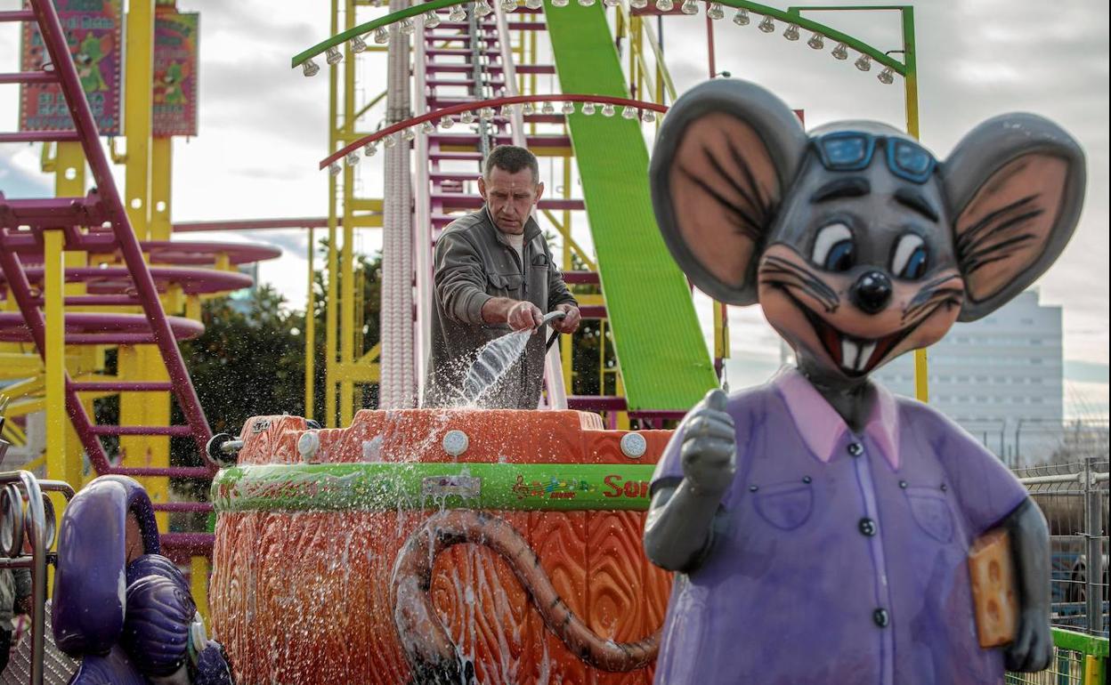 Una de las atracciones de la feria. 