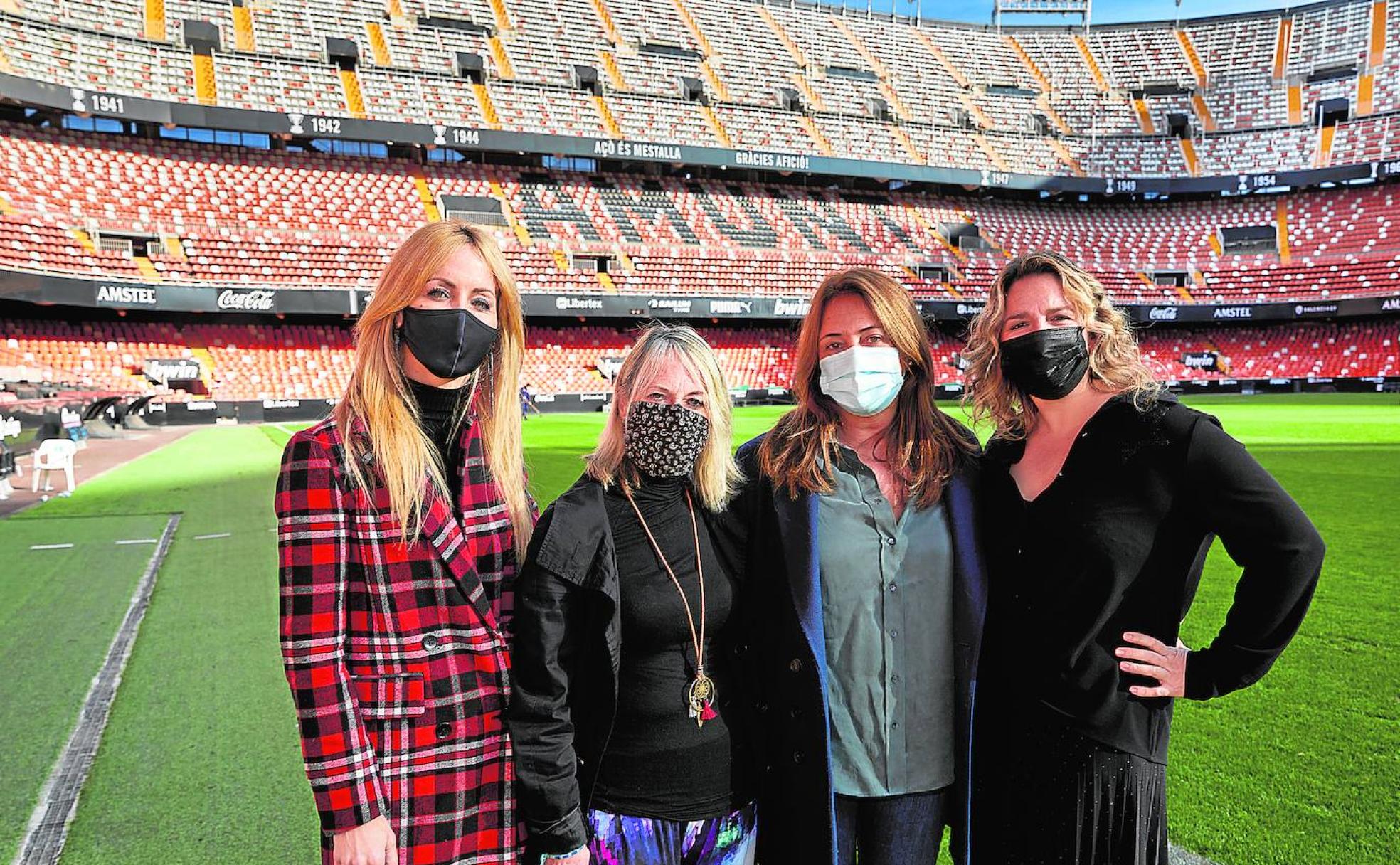 Irene Arias, Merchina Peris, Cristina Pérez y Noema Ortí.