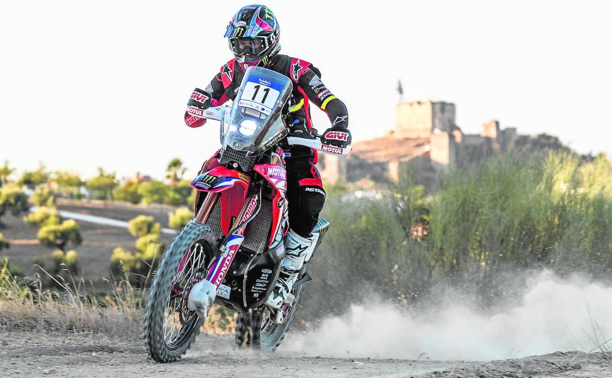 Otra ocasión con la moto ganadora