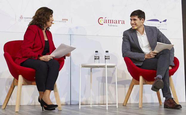 El concejal de Hacienda del Ayuntamiento de Valencia, durante su intervención. 