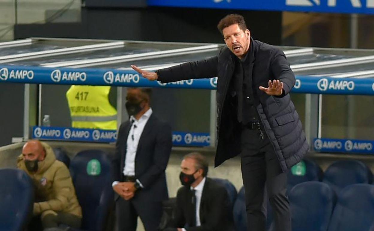 Simeone, técnico del Atlético de Madrid