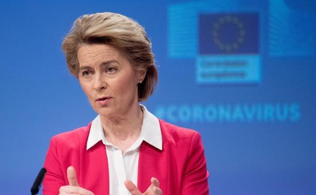 La presidenta de la Comisión Europea, Ursula von der Leyen