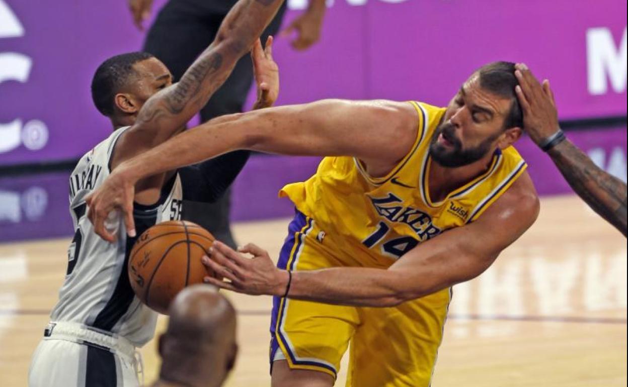 Marc Gasol, durante el partido. 