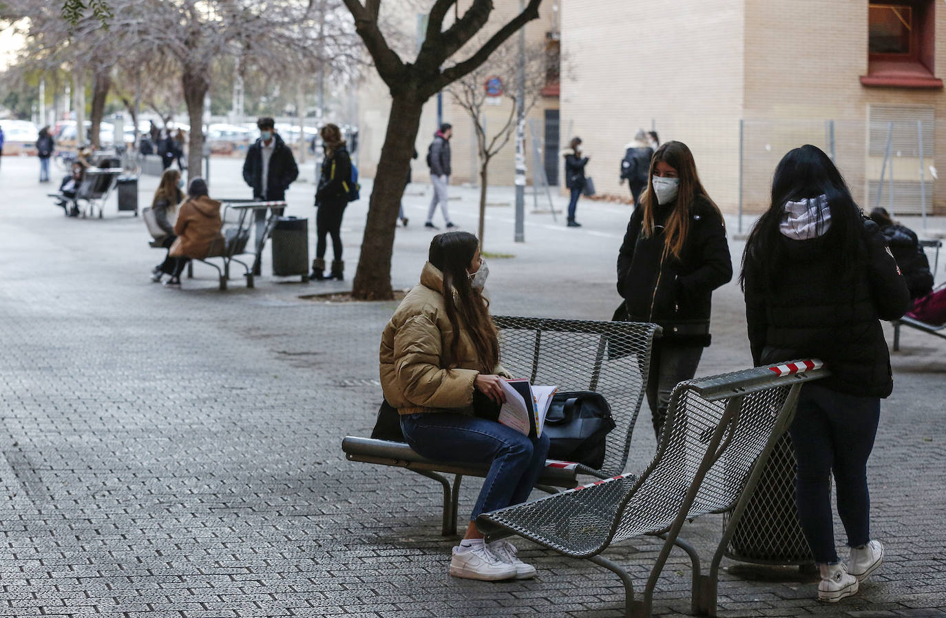 Empiezan los exámenes presenciales en la Universitat de València