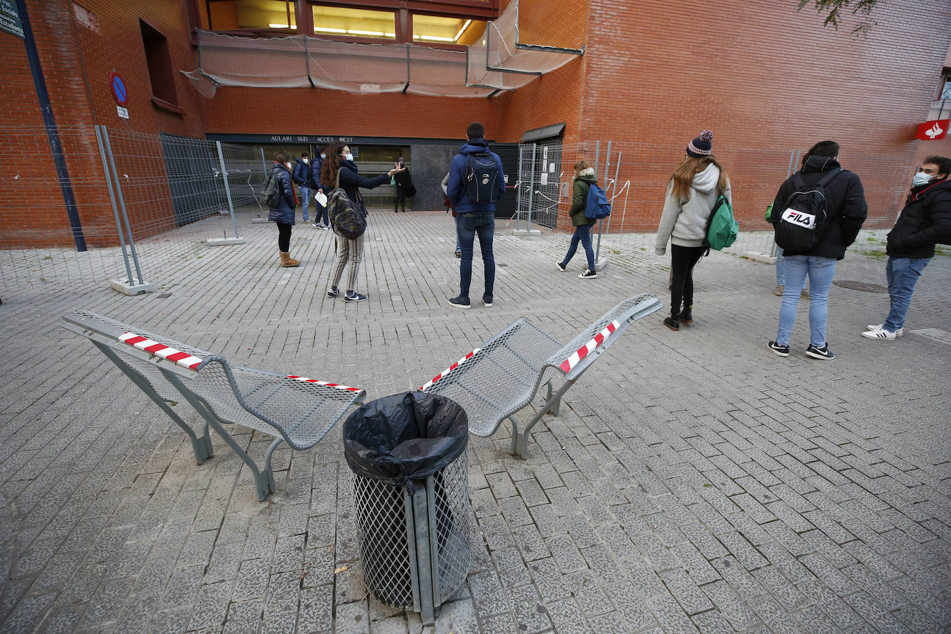 Empiezan los exámenes presenciales en la Universitat de València