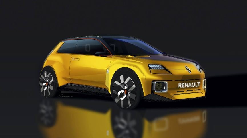 La firma automovilística Renault lanzará 14 vehículos nuevos hasta 2025, de los cuales siete de ellos serán totalmente eléctricos. En el marco de la presentación de su nuevo 'hoja de ruta', Renault ha mostrado el nuevo prototipo Renault 5. La función del nuevo Renault 5 es la de demostrar que la marca «democratizará» el vehículo eléctrico en Europa a través de una versión moderna de este clásico y popular automóvil, que se trata de un urbano compacto 100% eléctrico. Con una carrocería amarilla, el equipo de diseño se ha inspirado en el R5 y le da al modelo un enfoque moderno que se evidencia en los acabados y en los materiales elegidos, inspirados en el mundo de la electrónica, el mobiliario y el deporte. 