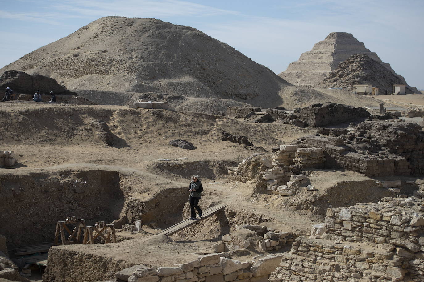 Egipto muestra los nuevos «grandes descubrimientos» de la necrópolis de Saqqara