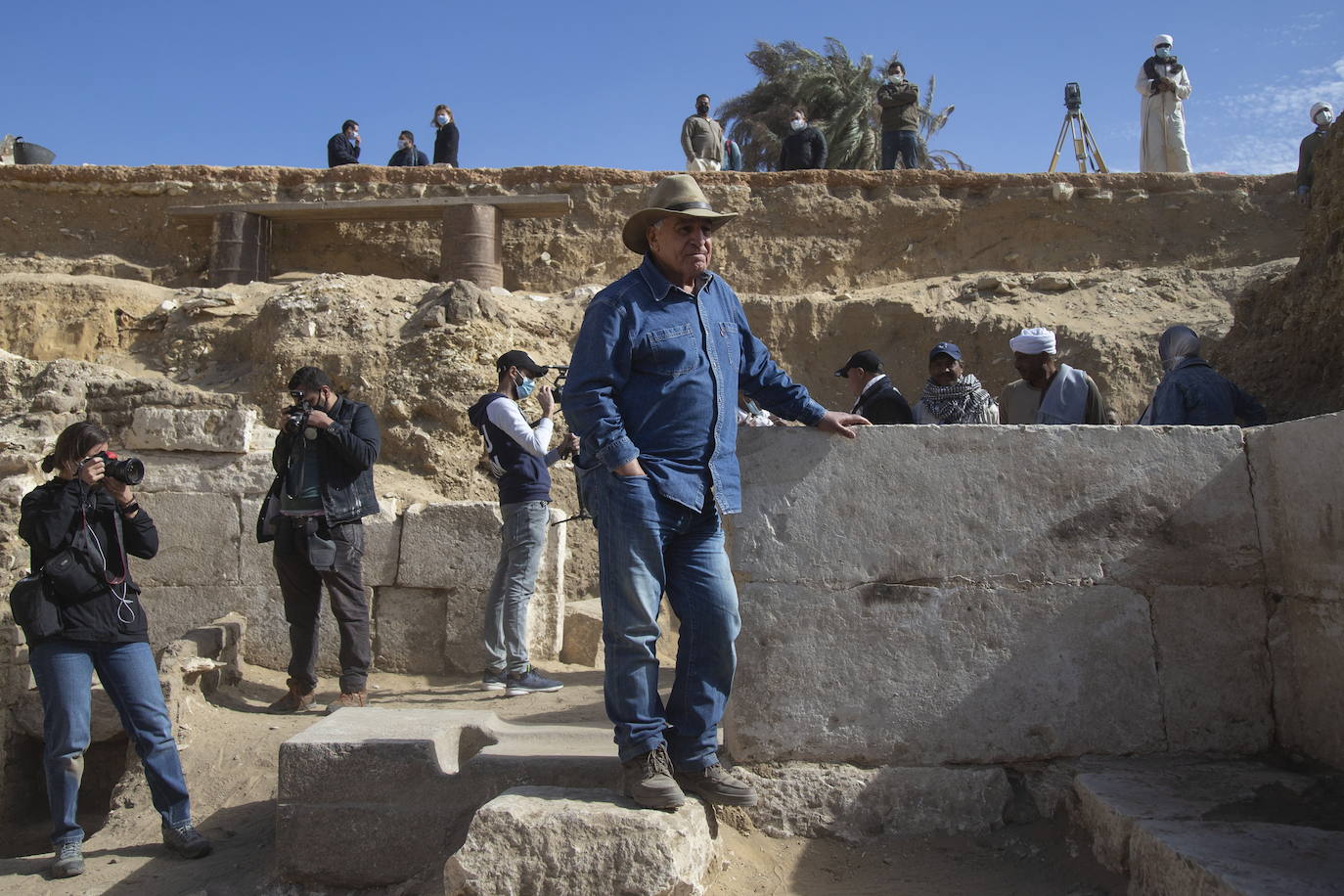 Egipto muestra los nuevos «grandes descubrimientos» de la necrópolis de Saqqara