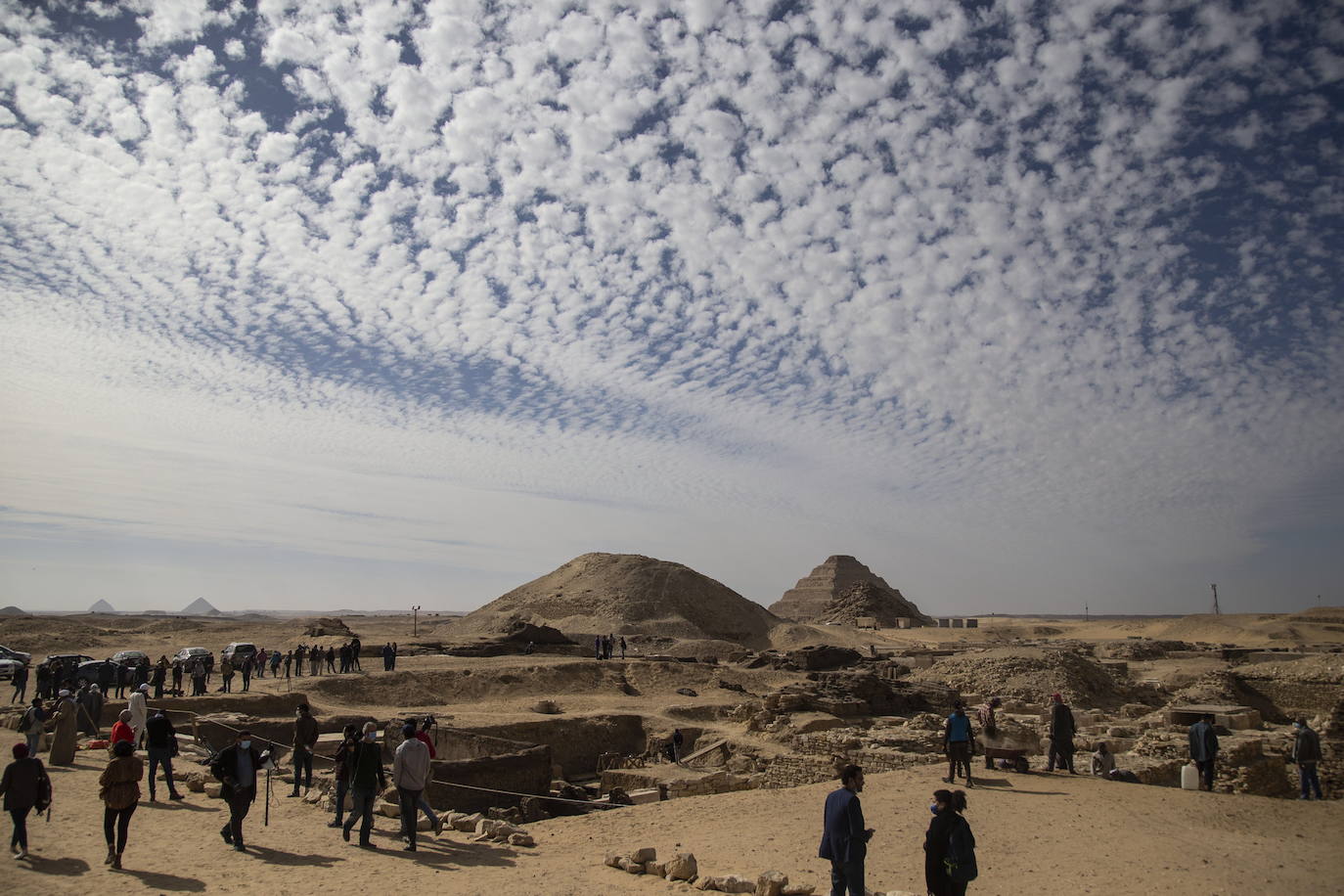 Egipto muestra los nuevos «grandes descubrimientos» de la necrópolis de Saqqara