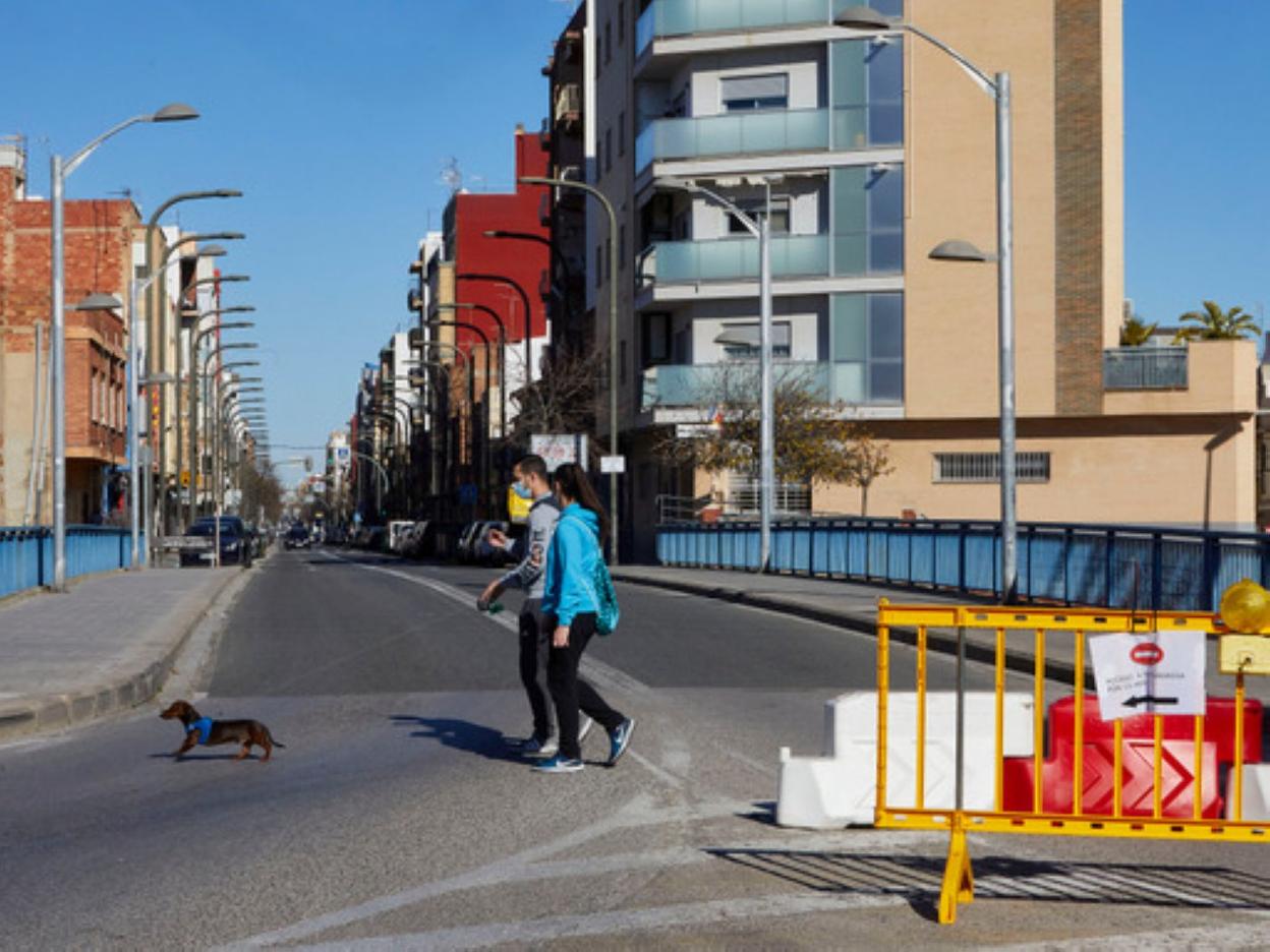 Massanassa, una de las localidades en las que se aplicó el confinamiento perimetral. 