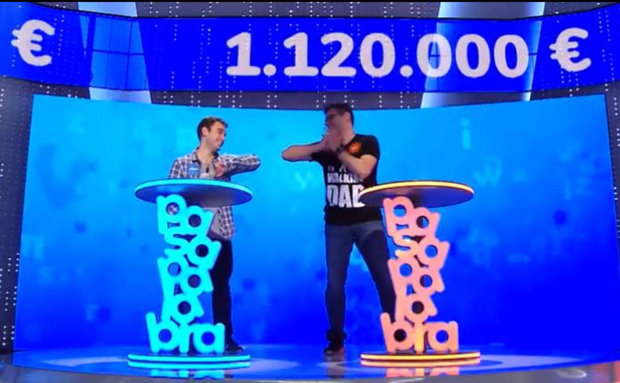 Pablo Díaz y Luis de Lama, duelo final en 'Pasapalabra'.