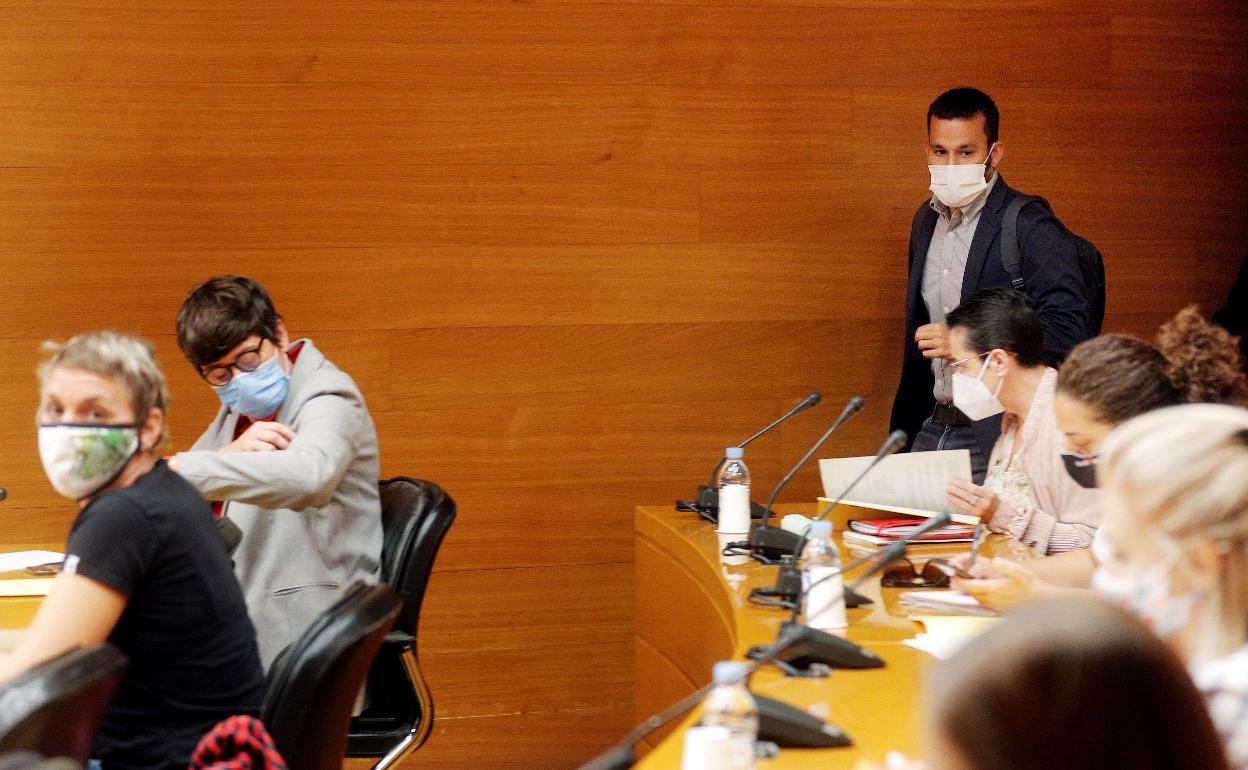 El conseller Vicent Marzà, en una comisión de Les Corts. 