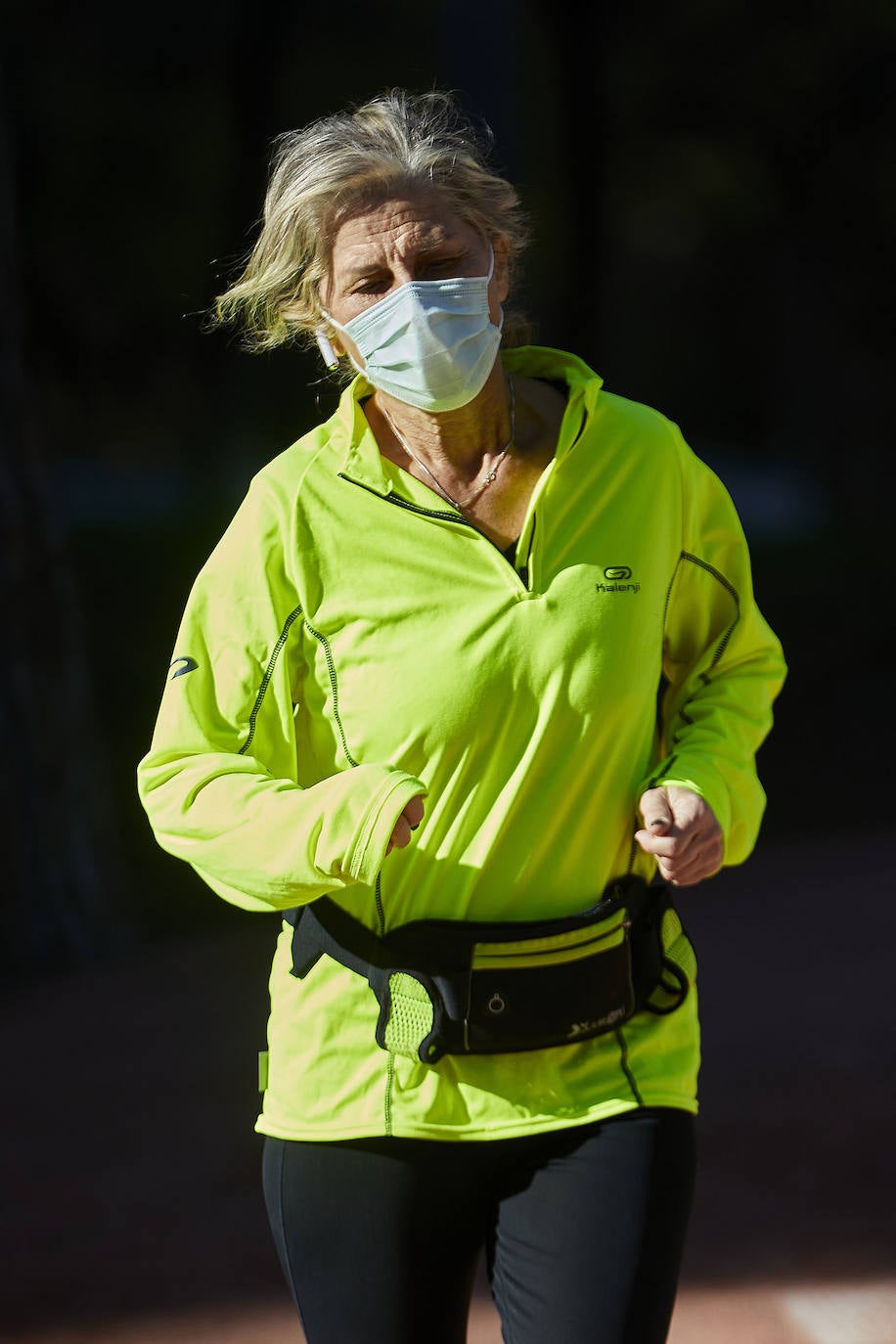 El deporte, con mascarillas en Valencia