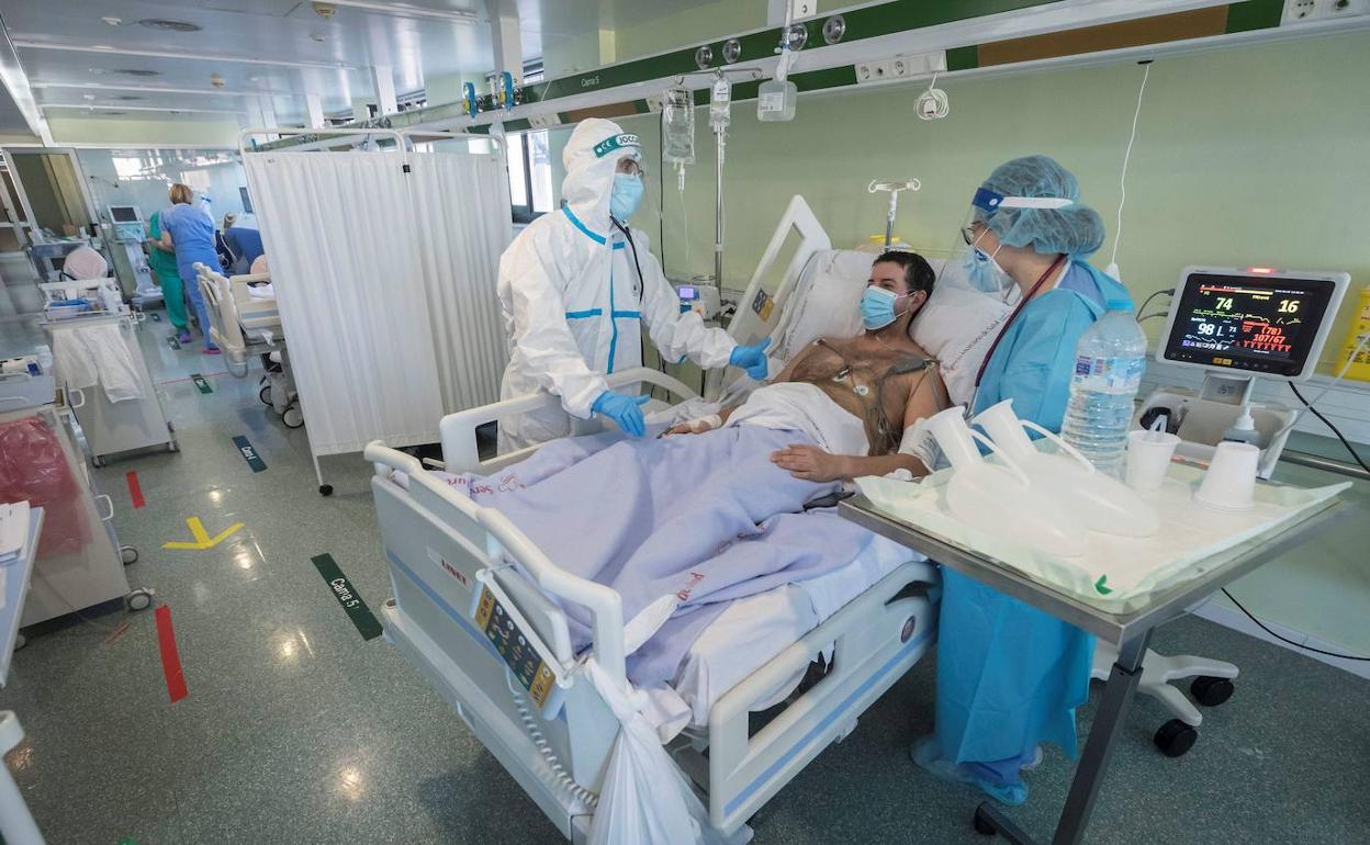 La presión hospitalaria por CCAA: número de ingresos y camas UCI ocupadas por pacientes de covid