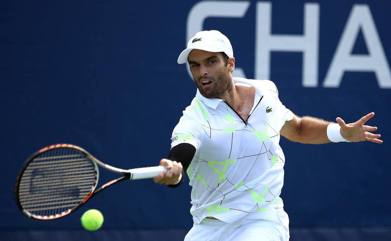 Pablo Andújar, durante un torneo el verano pasado. 