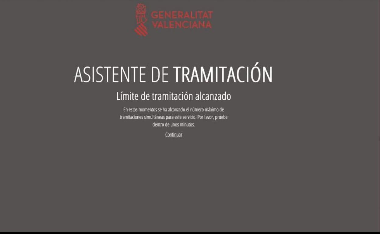 La web de la Generalitat se vuelve a colapsar con las nuevas ayudas Covid para autónomos