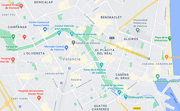 Listado de los códigos postales de Valencia: Buscador por calles | Las ...