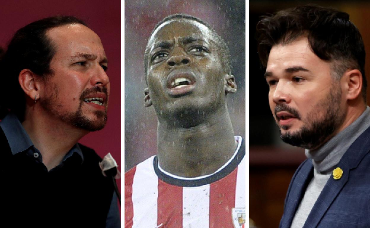 Iglesias, Williams y Rufián. 