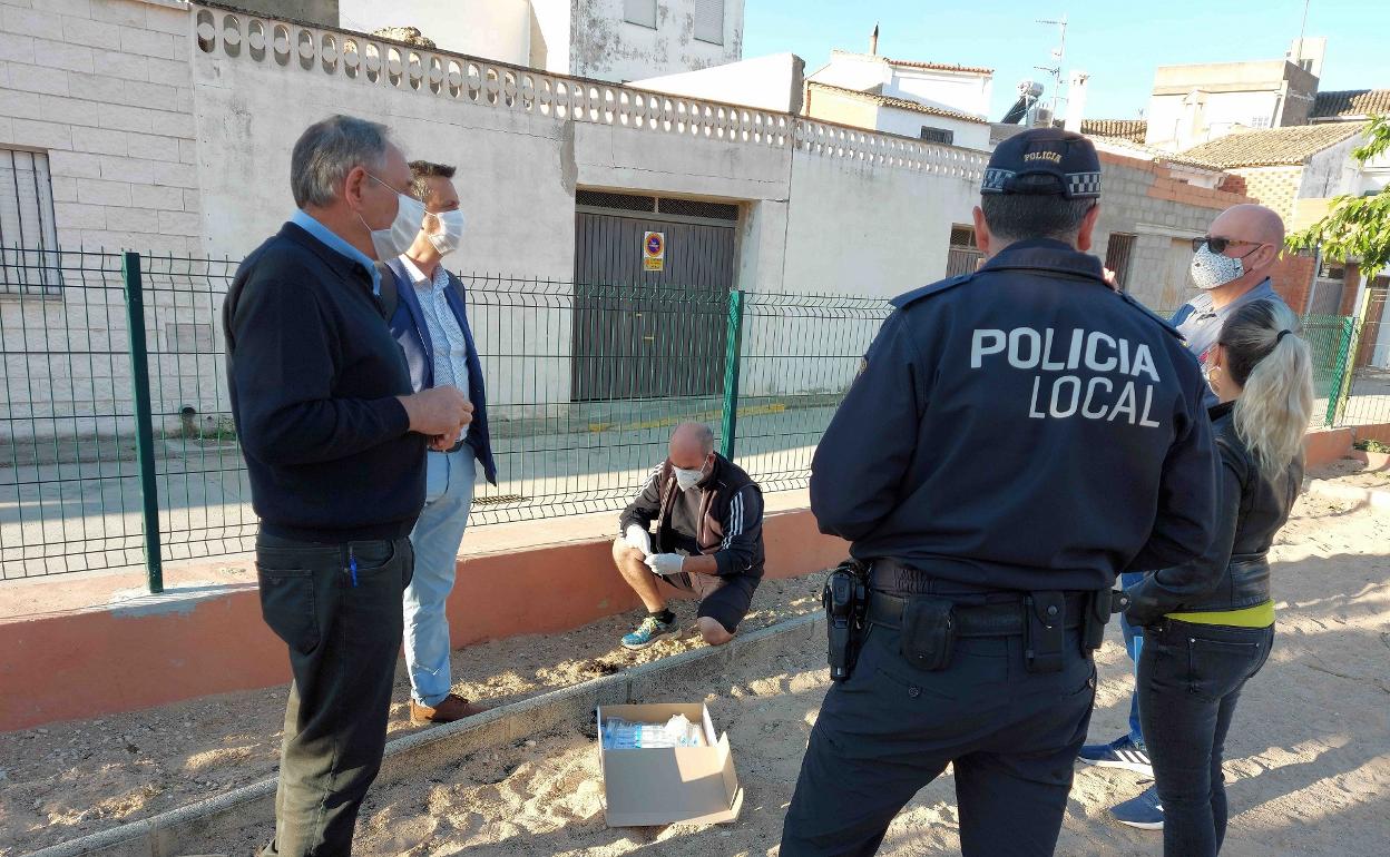 Recogida de muestras en Càrcer. 