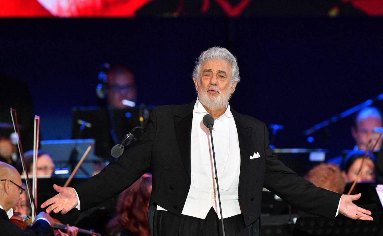 Plácido Domingo durante una actuación en una imagen de archivo. 