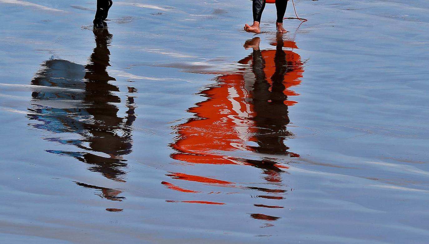 Las bicis toman el antiguo cauce y los paseos, la Malvarrosa