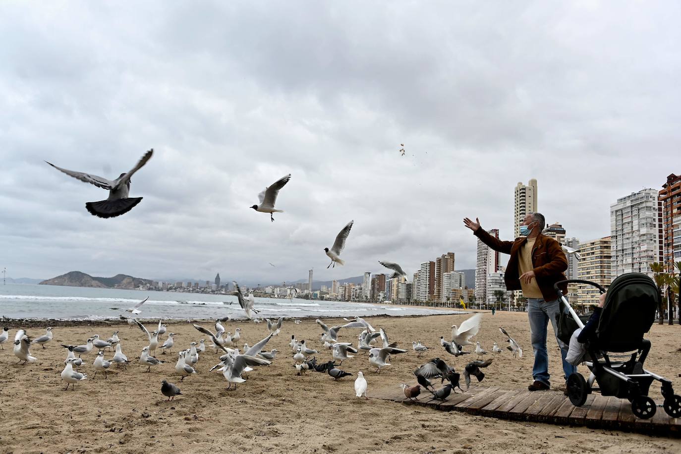 Así está Benidorm en febrero de 2021. 